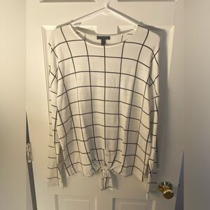 Jcrew Black and White Long Sleeve